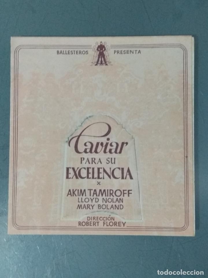Cine: CAVIAR PARA SU EXCELENCIA - PROGRAMA DE CINE DOBLE - Foto 1