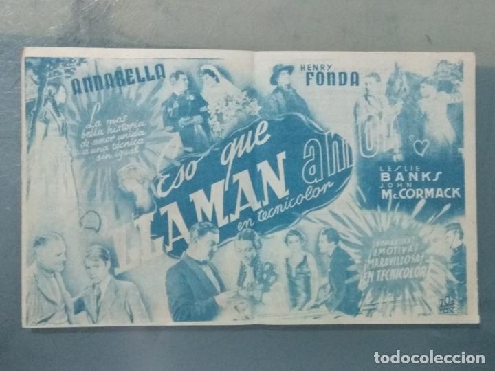 Cine: ESO QUE LLAMAN AMOR - PROGRAMA DE CINE DOBLE - Foto 2