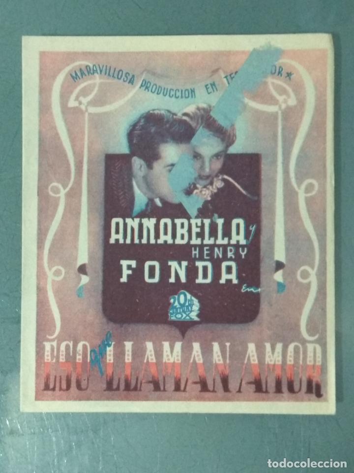 Cine: ESO QUE LLAMAN AMOR - PROGRAMA DE CINE DOBLE - Foto 1