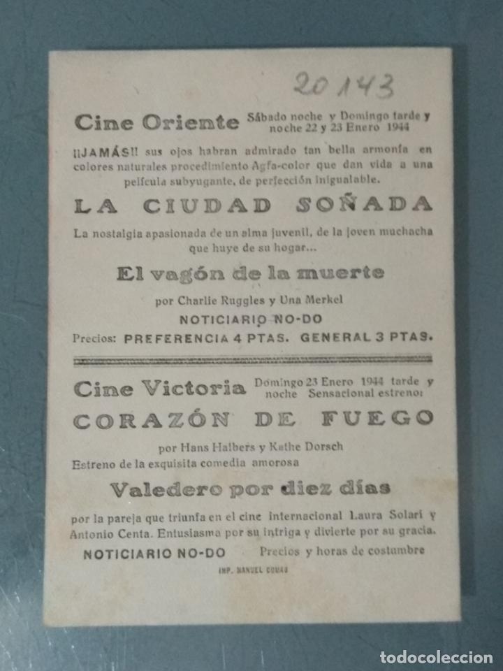 Cine: CORAZON DE FUEGO - PROGRAMA DE CINE DOBLE - Foto 3