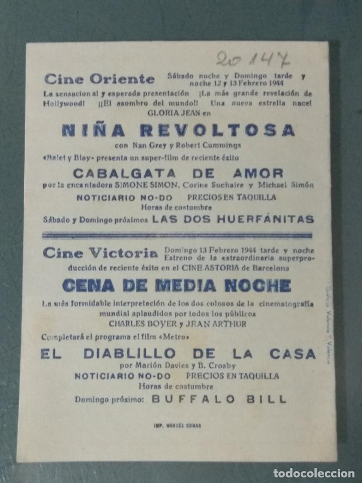Cine: NI&Ntilde;A REVOLTOSA - PROGRAMA DE CINE DOBLE - Foto 3