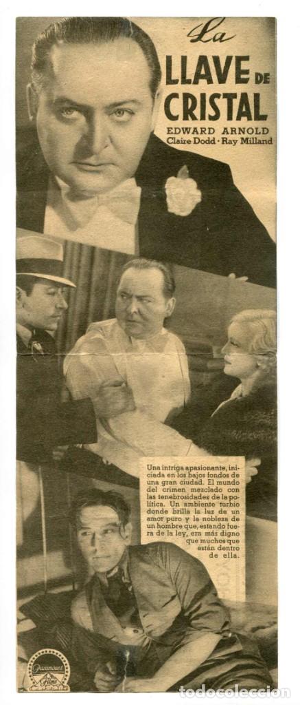 Cine: LA LLAVE DE CRISTAL, con George Raft. - Foto 2