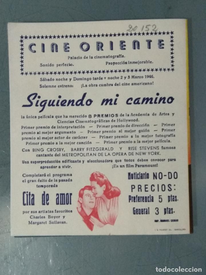 Cine: SIGUIENDO MI CAMINO - PROGRAMA DE CINE DOBLE - Foto 3