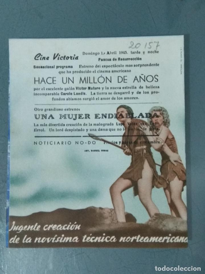 Cine: HACE UN MILLON DE A&Ntilde;OS - PROGRAMA DE CINE DOBLE - Foto 3