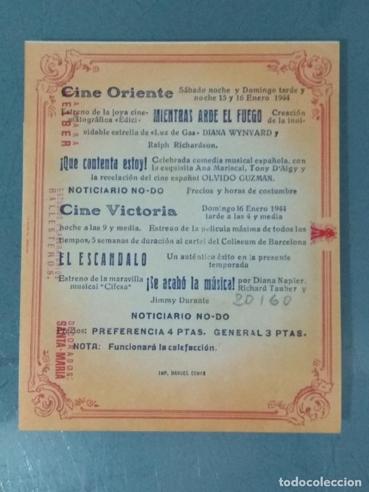 Cine: EL ESCANDALO - PROGRAMA DE CINE DOBLE - Foto 3