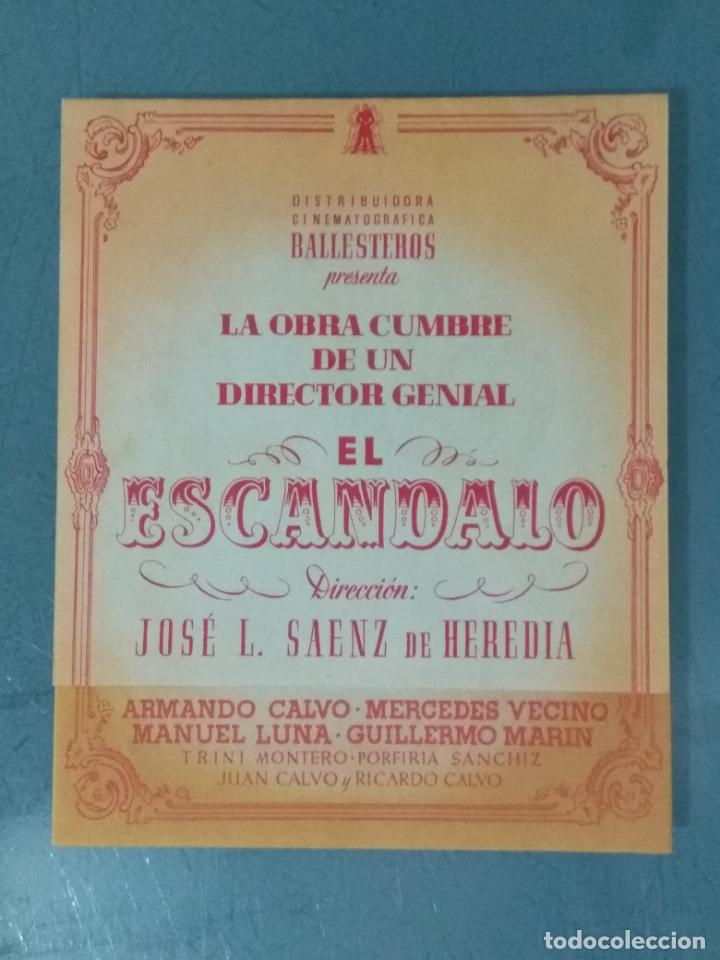 Cine: EL ESCANDALO - PROGRAMA DE CINE DOBLE - Foto 1