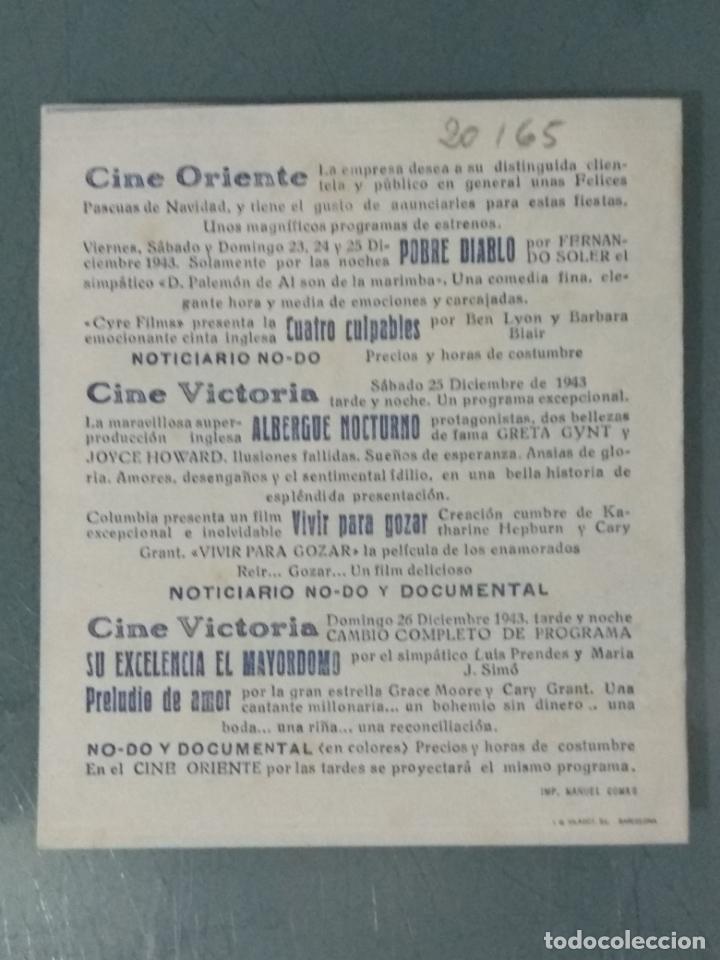 Cine: SU EXCELENCIA EL MAYORDOMO - PROGRAMA DE CINE DOBLE - Foto 3