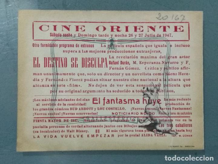 Cine: EL DESTINO SE DISCULPA - PROGRAMA DE CINE DOBLE - Foto 3