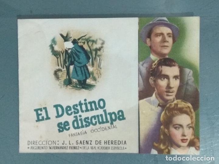 Cine: EL DESTINO SE DISCULPA - PROGRAMA DE CINE DOBLE - Foto 1