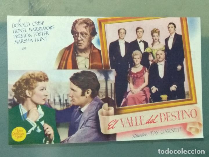 Cine: EL VALLE DEL DESTINO - PROGRAMA DE CINE DOBLE - Foto 2