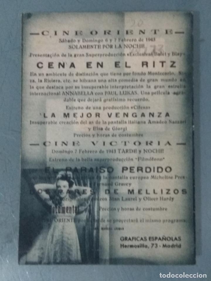 Cine: EL PARAISO PERDIDO - PROGRAMA DE CINE DOBLE - Foto 3