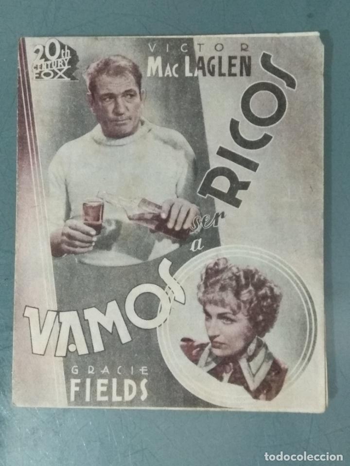 Cine: VAMOS A SER RICOS - PROGRAMA DE CINE DOBLE - Foto 1