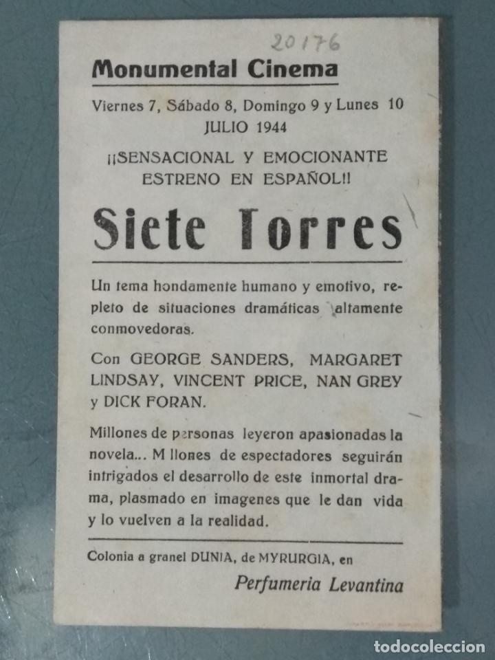 Cine: SIETE TORRES - PROGRAMA DE CINE DOBLE - Foto 3