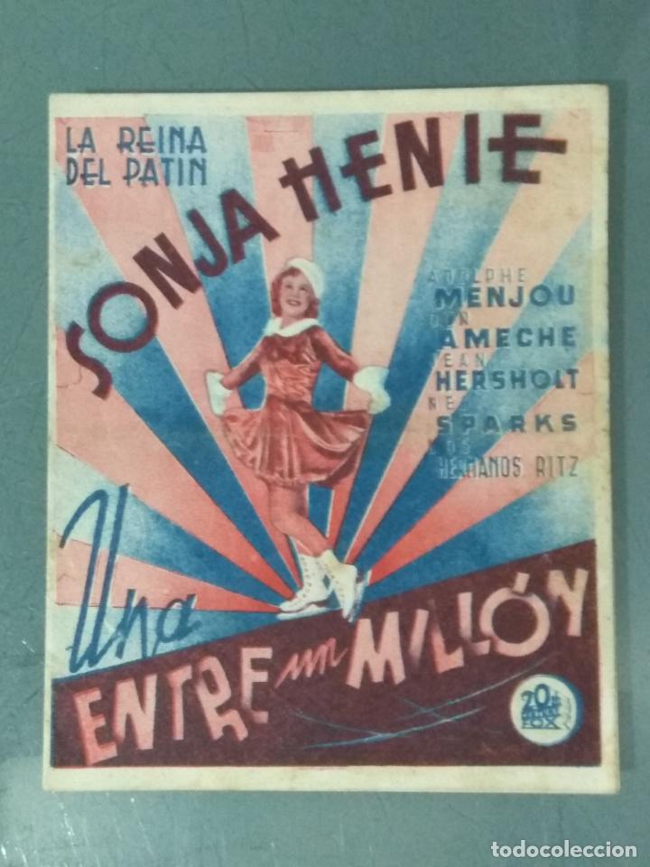 Cine: UNA ENTRE UN MILLON - PROGRAMA DE CINE DOBLE - Foto 1