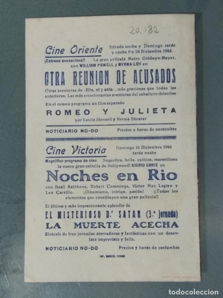 Cine: NOCHES EN RIO - PROGRAMA DE CINE DOBLE - Foto 3
