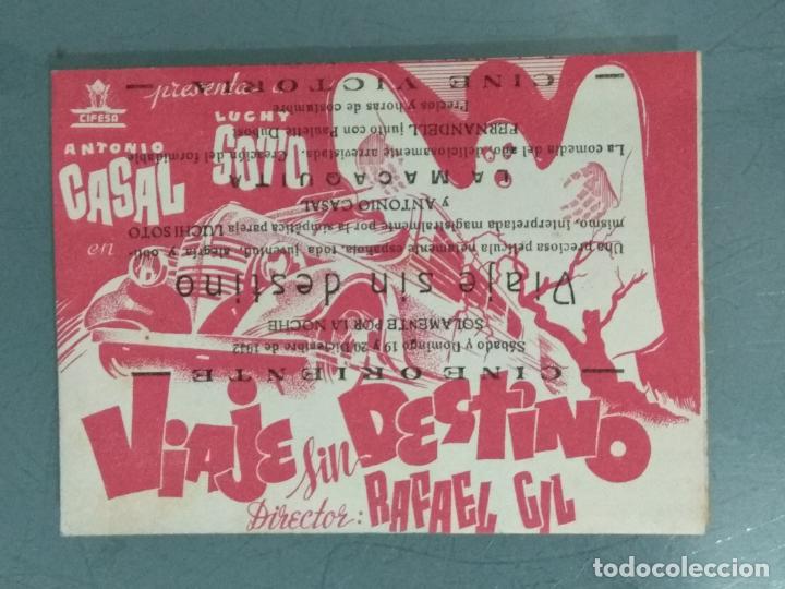 Cine: VIAJE SIN DESTINO - PROGRAMA DE CINE DOBLE - Foto 1