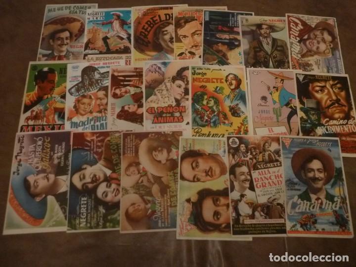 Cine: 20 PROGRAMAS DE MANO JORGE NEGRETE - Foto 1