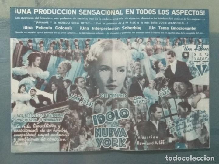 Cine: IDOLO DE NUEVA YORK. PROGRAMA DE CINE DOBLE. - Foto 2