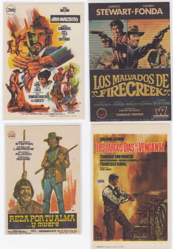 Cine: lote de 4 programas de cine del genero westerns. s/c - Foto 1
