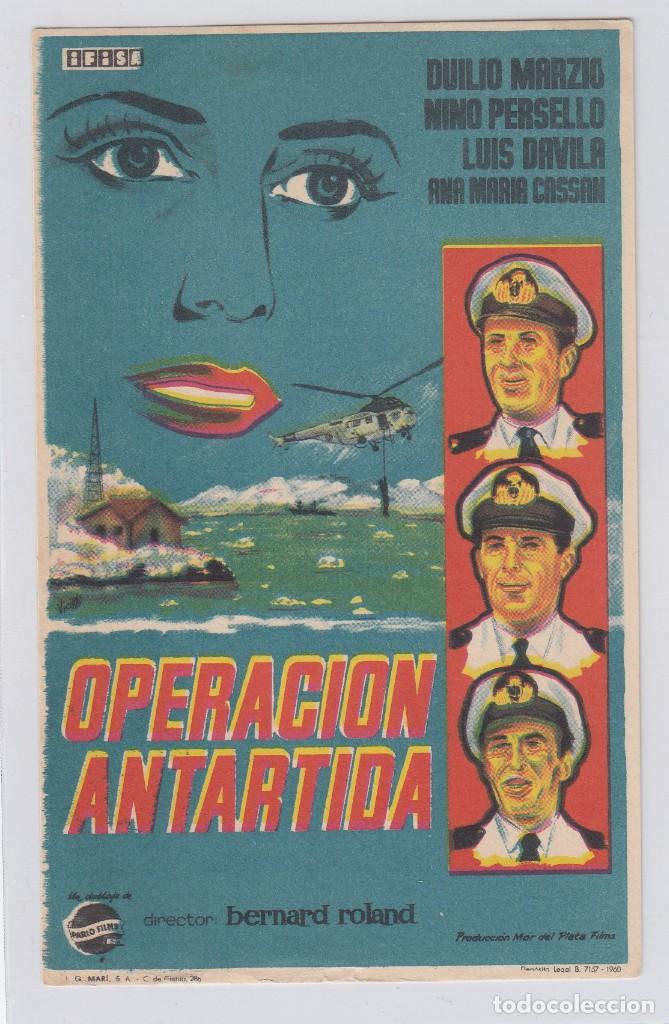 Cine: programa de cine operaci&oacute;n antartida. s/c - Foto 1