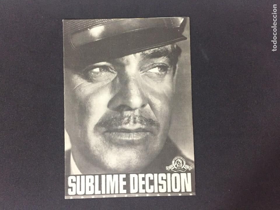 Cine: SUBLIME DECISI&Oacute;N - PROGRAMA DOBLE - REVERSO SIN IMPRIMIR - Foto 1