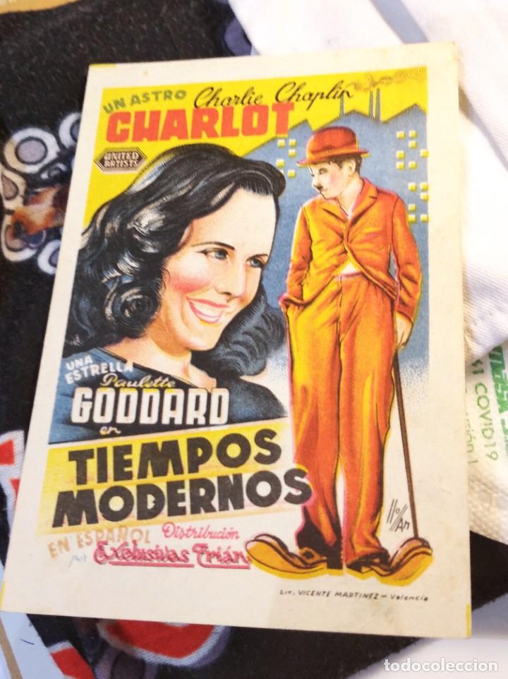 Cine: Programa de Cine de TIEMPOS MODERNOS, de Charlot, Charlie Chaplin. - Foto 1