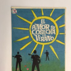 Cine: ALCIRA, CINEMA SALOMON FOLLETO DE MANO EL AMOR SE COSECHA EN VERANO, COMEDIA MUSICAL (A.1966). Lote 227173745