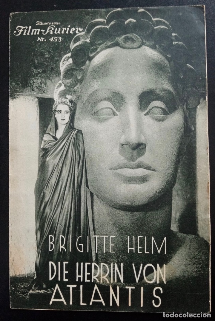 Cine: Programa original alem&aacute;n de la Atl&aacute;ntida Brigitte helm G W Pabst A8 - Foto 1