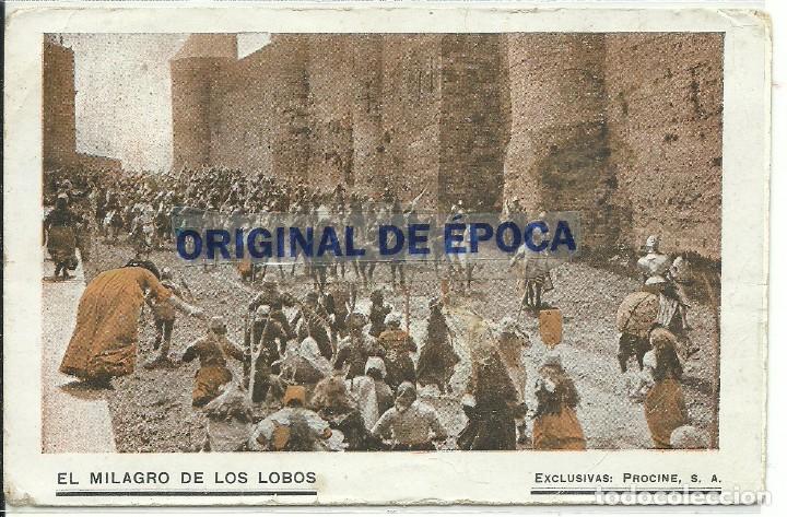 Cine: (PG-190668)PROGRAMA DE CINE EL MILAGRO DE LOS LOBOS - CINE COLISEUM - Foto 1