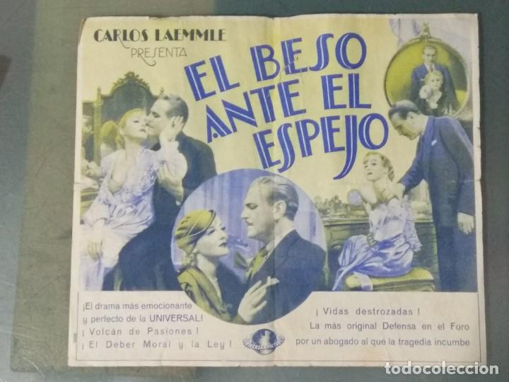 Cine: EL BESO ANTE EL ESPEJO. PROGRAMA DE CINE DOBLE. - Foto 2