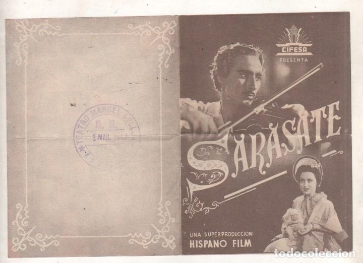 Cine: Programa de cine Sarasate. Teatro Manuel Gullon. Astorga ?? - Foto 1