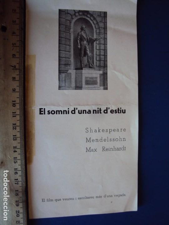 Cine: (PG-190748)PROGRAMA CINE DESPLEGABLE - EL SOMNI D&acute;UNA NIT D&acute;ESTIU - Foto 1