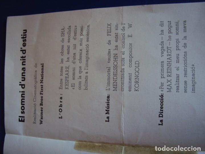 Cine: (PG-190748)PROGRAMA CINE DESPLEGABLE - EL SOMNI D&acute;UNA NIT D&acute;ESTIU - Foto 4