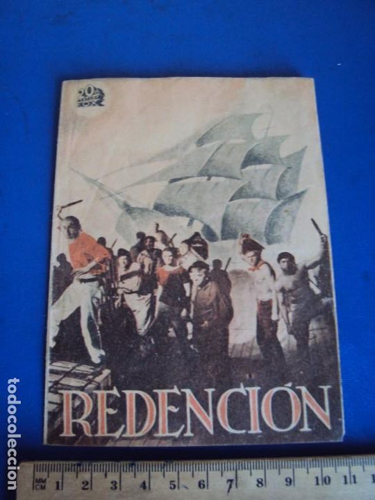 Cine: (PG-190749)REDENCION - PROGRAMA ORIGINAL CON PROPAGANDA - TRIPTICO CON W.BEERY , BAXTER , ROONEY - Foto 1