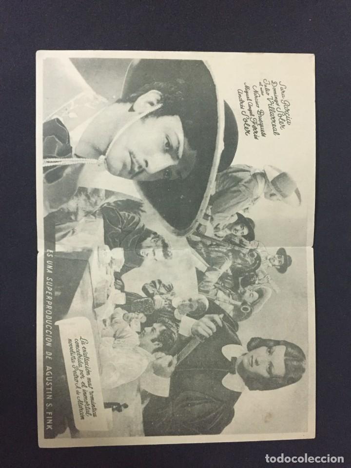 Cine: HISTORIA DE UN GRAN AMOR - PROGRAMA DOBLE - REVERSO SIN IMPRIMIR - Foto 2