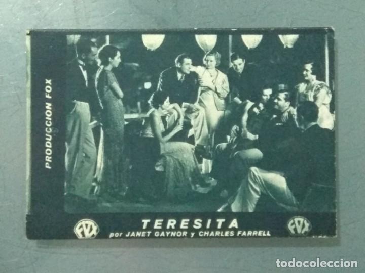 Cine: TERESITA. DOS PROGRAMAS DE CINE EN FORMATO TARJETA. - Foto 1