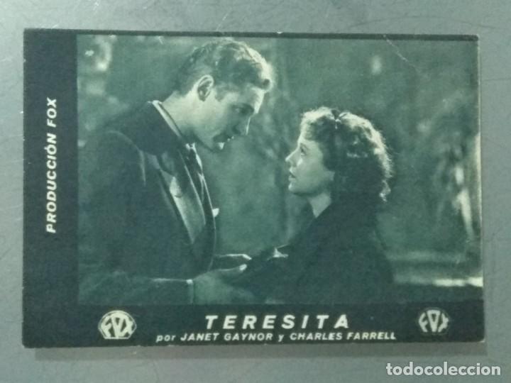 Cine: TERESITA. DOS PROGRAMAS DE CINE EN FORMATO TARJETA. - Foto 2