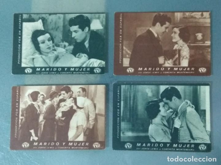 Cine: MARIDO Y MUJER. LOTE DE 4 PROGRAMAS DE CINE EN FORMATO TARJETA. - Foto 1