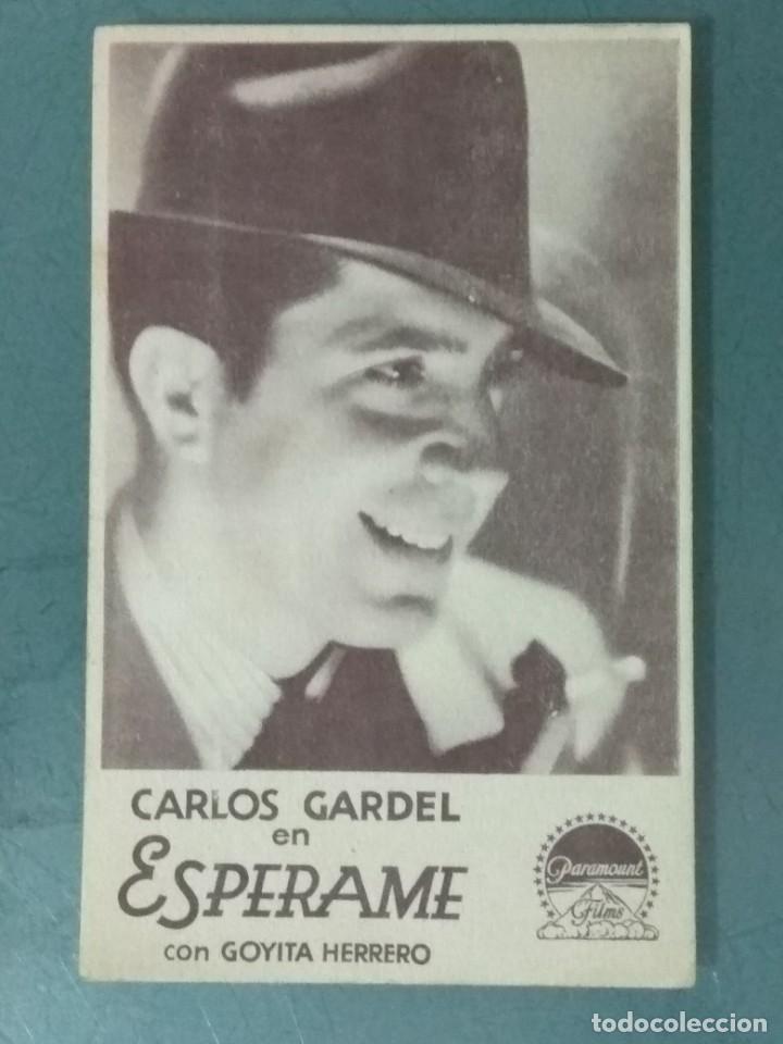 Cine: ESPERAME. PROGRAMA DE CINE EN FORMATO TARJETA. - Foto 1