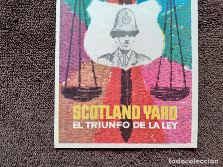Cine: SCOTLAND YARD. EL TRIUNFO DE LA LEY. PROGRAMA DE MANO SIN PUBLICIDAD. - Foto 5