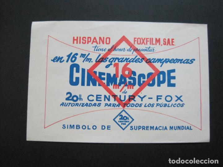 Cine: HISPANO FOXFILM-CINEMASCOPE-LA TUNICA SAGRADA-CAPITAN KING-PRINCIPE VALIENTE-ETC-VER FOTOS-(K-1258)