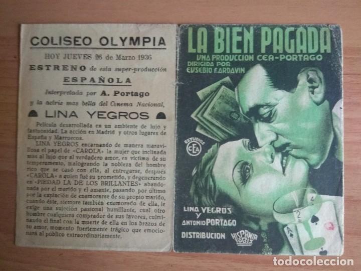 Cine: PROGRAMA DE CINE--LA BIEN PAGADA - Foto 1