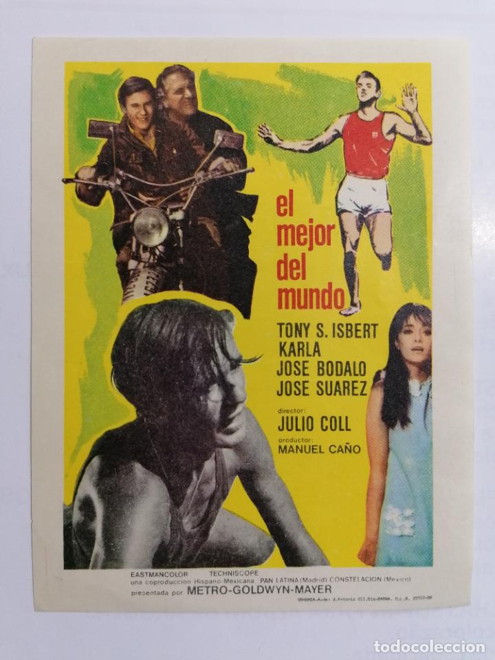 Folhetos de m&atilde;o de filmes antigos de cinema: PROGRAMA DE CINE, EL MEJOR DEL MUNDO, SIN PUBLICIDAD