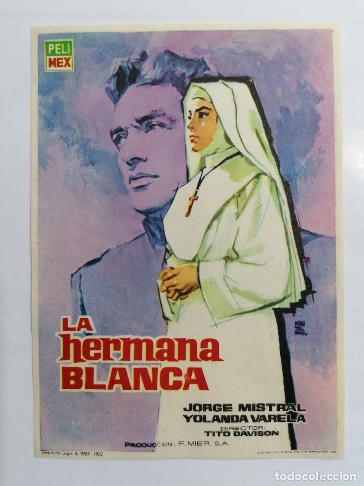 Folhetos de m&atilde;o de filmes antigos de cinema: PROGRAMA DE CINE, LA HERMANA BLANCA, SIN PUBLICIDAD