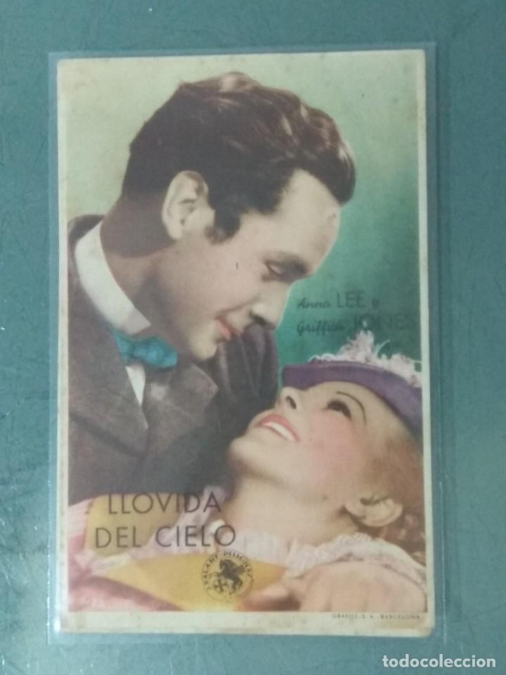 Cine: LOTE DE 4 PROGRAMAS DE CINE SENCILLOS DE LA PELICULA - LLOVIDA DEL CIELO. - Foto 1