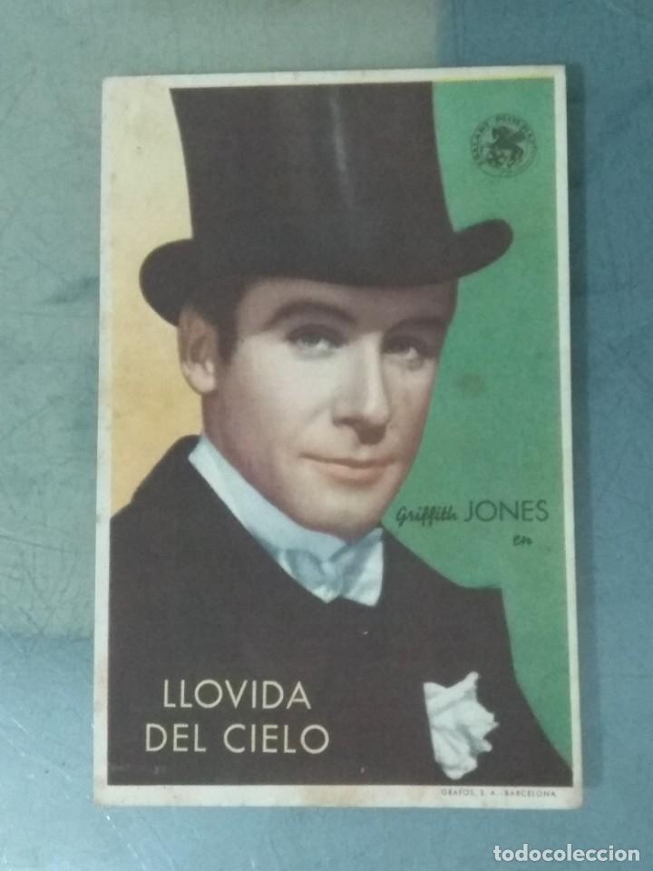 Cine: LOTE DE 4 PROGRAMAS DE CINE SENCILLOS DE LA PELICULA - LLOVIDA DEL CIELO. - Foto 2