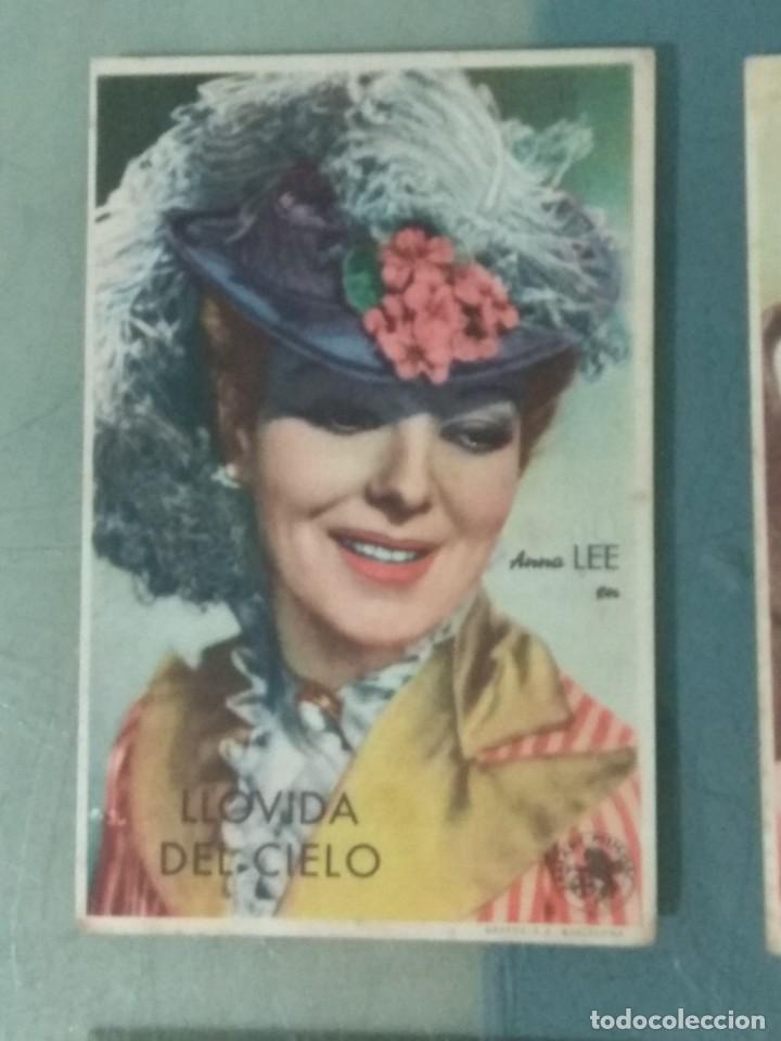 Cine: LOTE DE 4 PROGRAMAS DE CINE SENCILLOS DE LA PELICULA - LLOVIDA DEL CIELO. - Foto 5