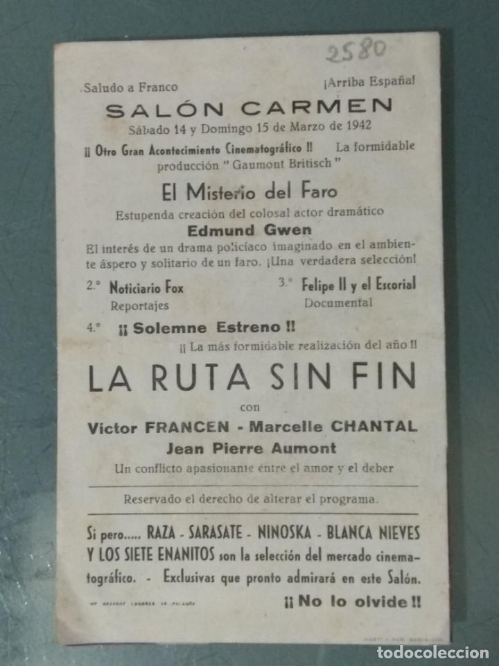 Cine: LA RUTA SIN FIN - PROGRAMA DE CINE DOBLE - Foto 3