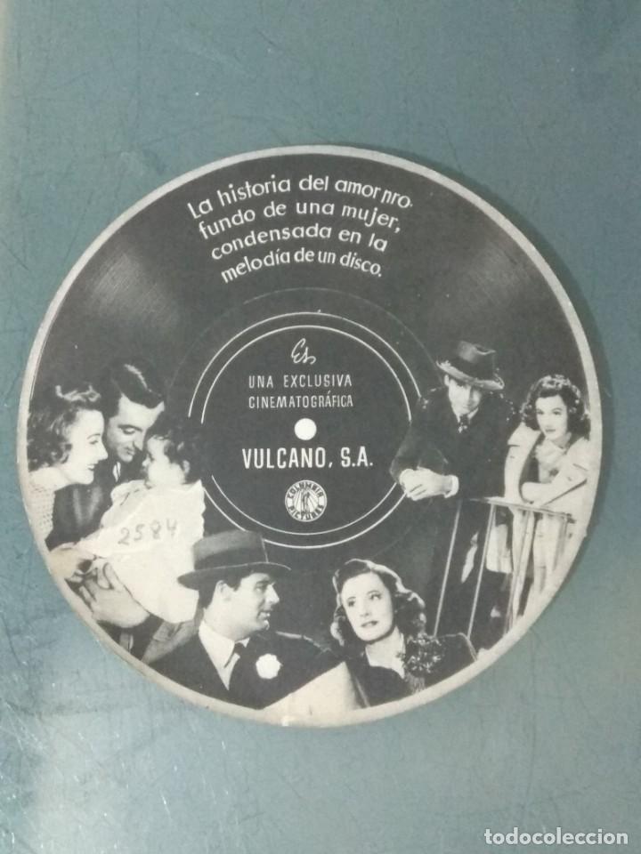 Cine: SERENATA NOSTALGICA - PROGRAMA DE CINE SENCILLO TROQUELADO EN FORMA DE DISCO. - Foto 2