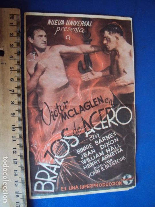 Cine: (PG-190852)PROGRAMA DOBLE BRAZOS DE ACERO . VICTOR MAC LAGLEN-publicidad - Foto 1